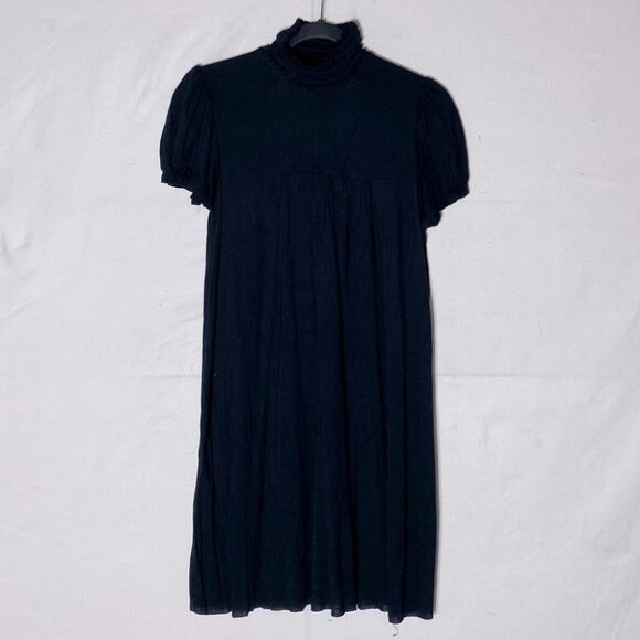 5/$25 XOXO Black Mock Neck Short Sleeve Mini Dress M - Picture 12 of 12